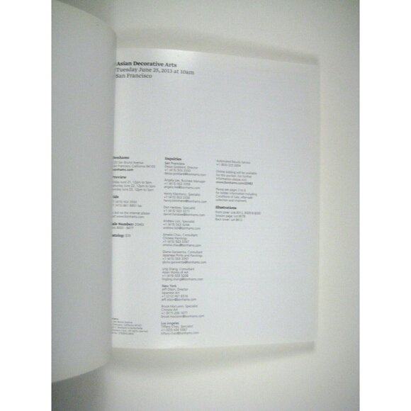 Bonhams Auction Catalog 2013 San Francisco Asian Decorative Arts 20983 - Picture 3 of 8